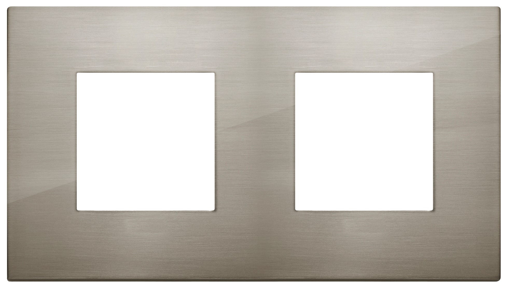 VIMAR SPA - VIW19643.08 PLACCA 4M (2+2)INT71 CL ACCIAIO SPAZZ