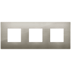 VIMAR SPA - VIW19644.08 PLACCA 6M (2+2+2)INT71 CL ACCIAIO SPAZZ