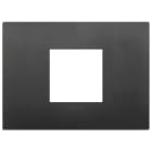 VIMAR SPA - VIW19652.71 PLACCA CLASSIC 2M CENTRALI NERO