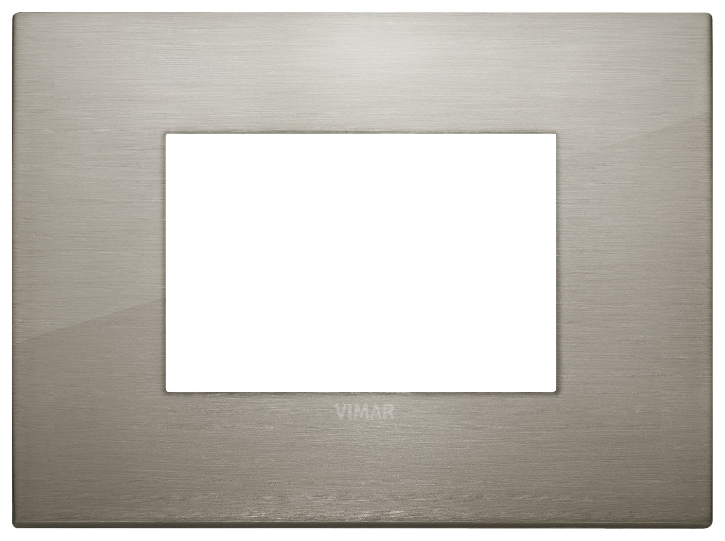 VIMAR SPA - VIW19653.08 PLACCA CLASSIC 3M ACCIAIO SPAZZOLATO