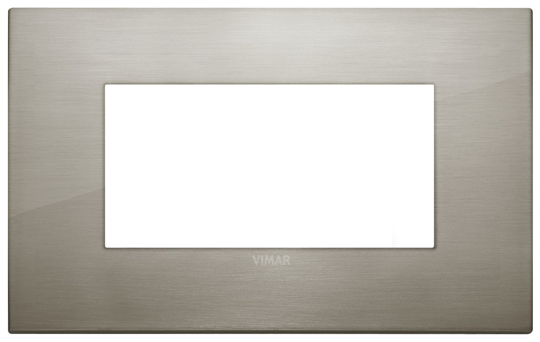 VIMAR SPA - VIW19654.08 PLACCA CLASSIC 4M ACCIAIO SPAZZOLATO