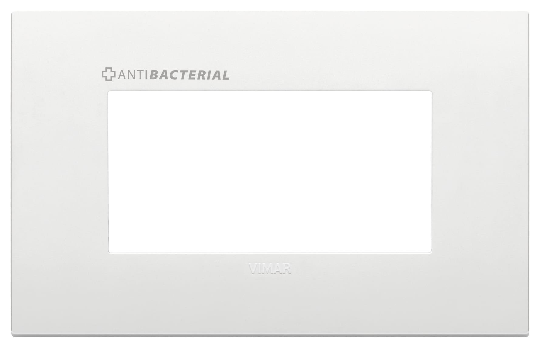 VIMAR SPA - VIW19654.AB.74 PLACCA CLASSIC 4M ANTIBATTERICO BIANCO