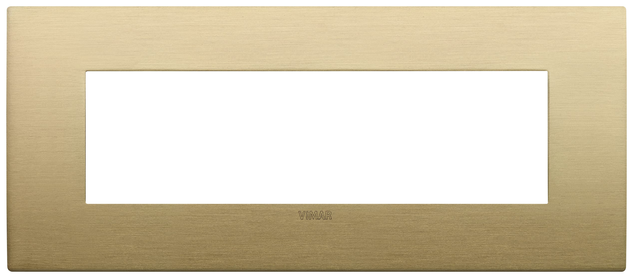 VIMAR SPA - VIW19657.12.01 PLACCA CLASSIC 7M OTTONE SPAZZOLATO