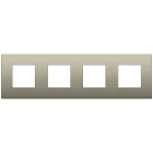 VIMAR SPA - VIW19669.13 PLACCA 8M (2+2+2+2)INT71 CL CHAMPAG MATT