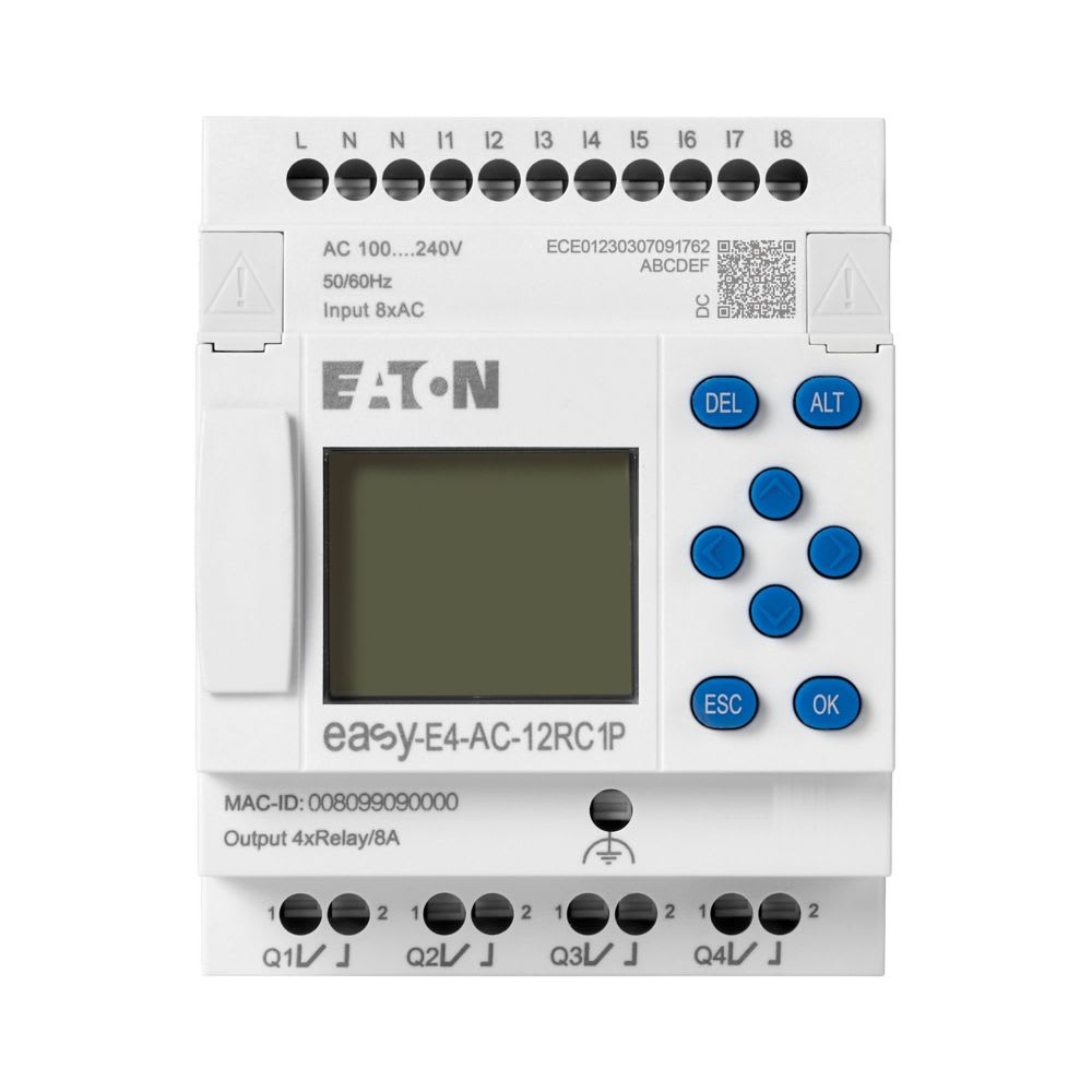 EATON - EAO197508 EASY-E4-AC-12RC1P PLC 230VAC 8I 4UR DIS