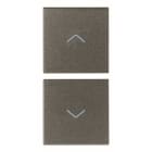 VIMAR SPA - VIW19751.2.M Due mezzi tasti 1M simboli frecce Metal
