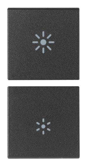 VIMAR SPA - VIW19751.3 DUE MEZZI TASTI 1M DIMMER GRIGIO