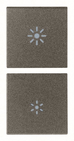 VIMAR SPA - VIW19751.3.M DUE MEZZI TASTI 1M DIMMER METAL