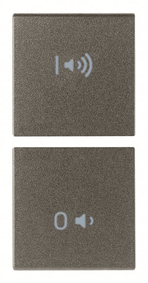 VIMAR SPA - VIW19751.4.M DUE MEZZI TASTI 1M ON/OFF VOLUME METAL