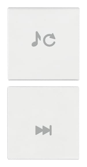 VIMAR SPA - VIW19751.5.B Due mezzi tasti 1M sorg./traccia bianco