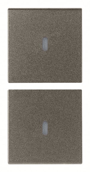 VIMAR SPA - VIW19751.M Due mezzi tasti 1M neutro pers. Metal