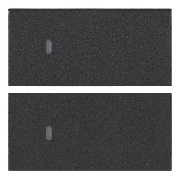 VIMAR SPA - VIW19752 Due mezzi tasti 2M neutro pers. grigio