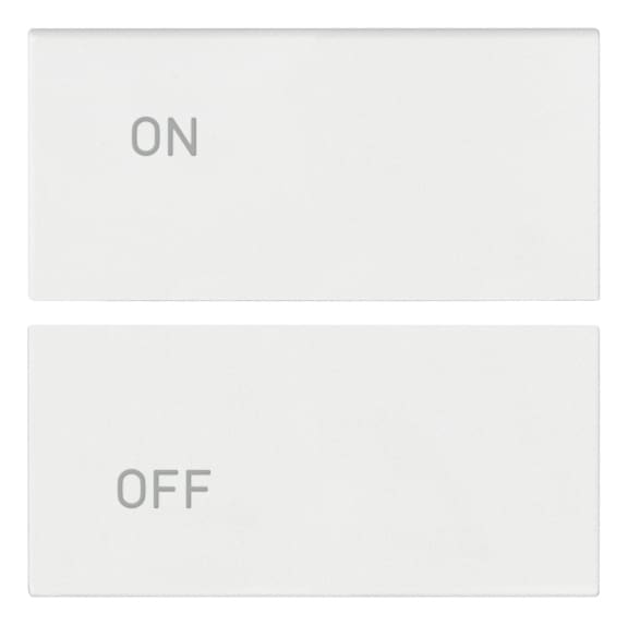 VIMAR SPA - VIW19752.1.B Due mezzi tasti 2M simboli ON/OFF bianco