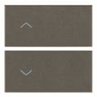 VIMAR SPA - VIW19752.2.M Due mezzi tasti 2M simboli frecce Metal