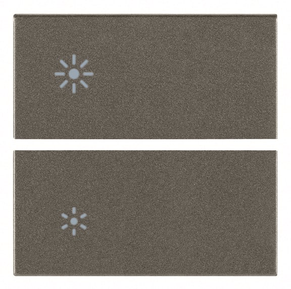 VIMAR SPA - VIW19752.3.M Due mezzi tasti 2M dimmer Metal