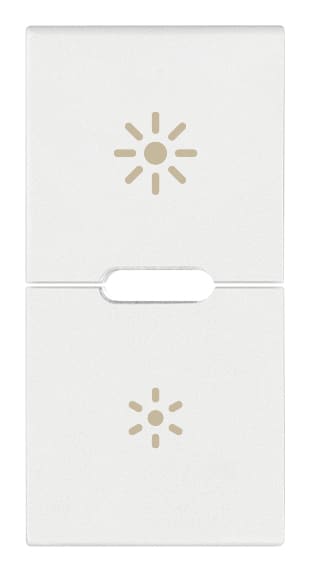VIMAR SPA - VIW19755.3.B DUE MEZZI TASTI 1M DIMMER BIANCO