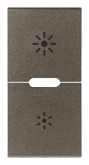 VIMAR SPA - VIW19755.3.M DUE MEZZI TASTI 1M DIMMER METAL