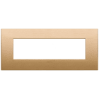 VIMAR SPA - VIW19957.12.01 PLACCA FIT 7M OTTONE SPAZZOLATO