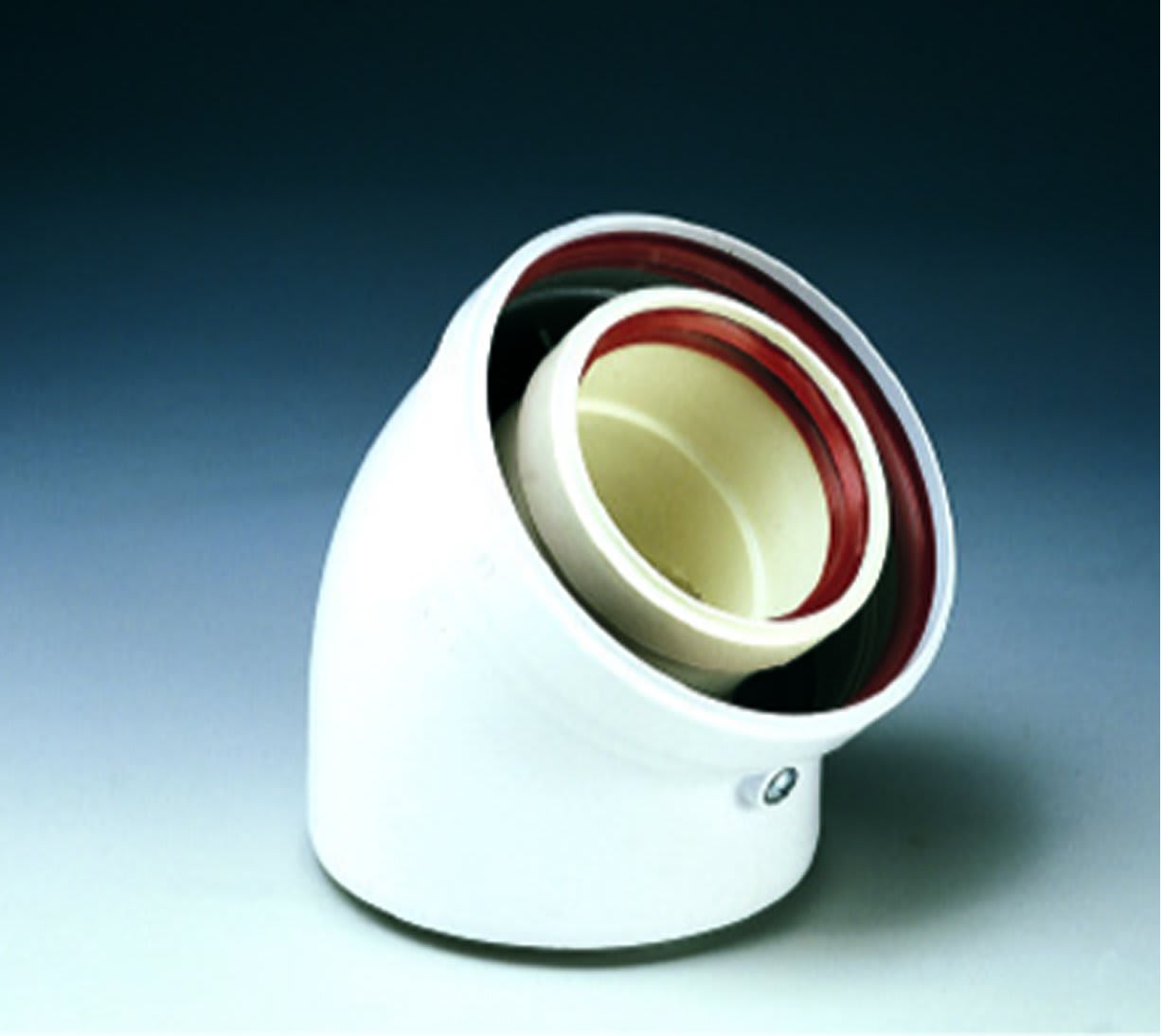 FERROLI - FRL1KWMA64W KIT CURVA 45 60/100 (PPS-PVC)