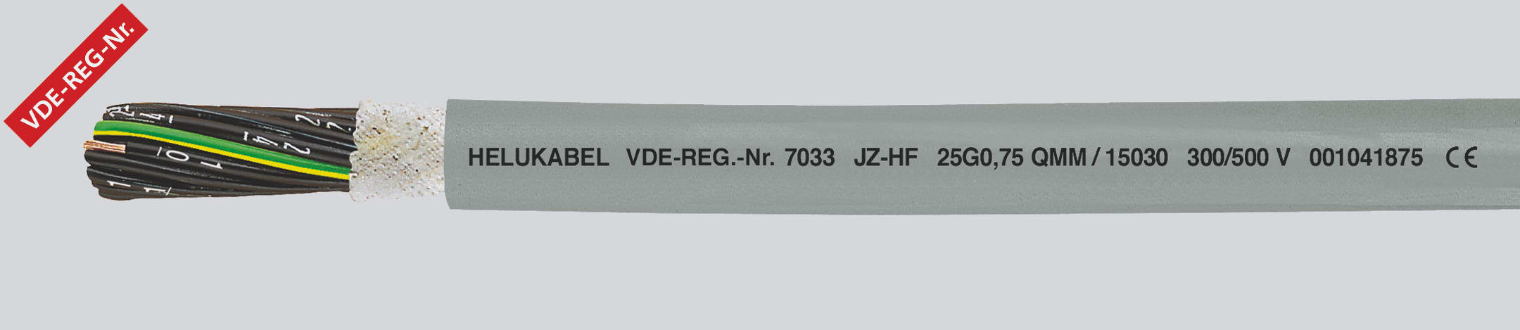 HELUKABEL ITALIA SRL - HLK15019 OZ-HF 2X0.75 QMM GREY