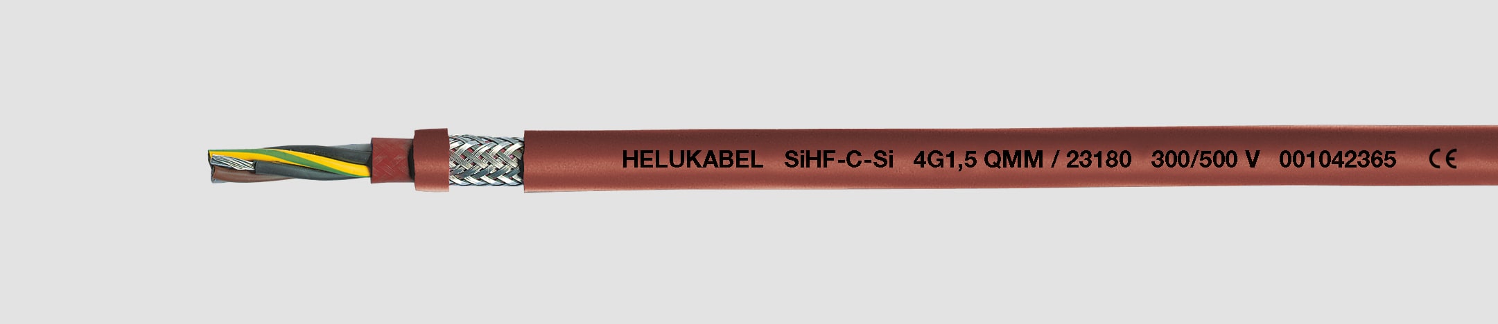 HELUKABEL ITALIA SRL - HLK23187 SIHF-C-SI 2X2.5 QMM REDBRAUN