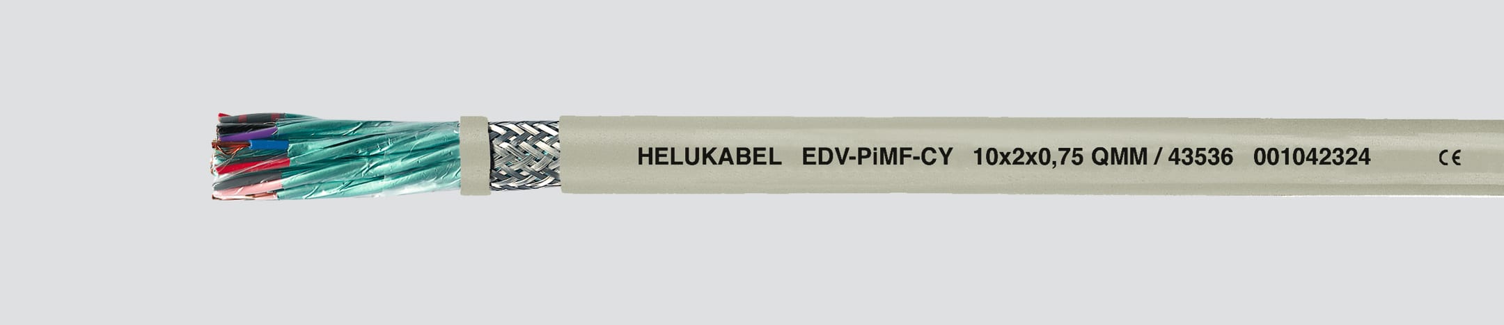 HELUKABEL ITALIA SRL - HLK43553 EDV-PIMF-CY 2X2X0.5 QMM GREY