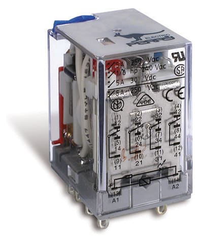 PERRY - PER1RE040524DC *RELE MIDI 4CT 5A 250V AL. 24VDC