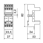 PERRY - PER1REES15/4N *ZOCCOLO PER RELE 4 SCAMBI