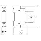 PERRY - PER1RI0424AC/M RELE IMPULSI 1 DIN 24VAC
