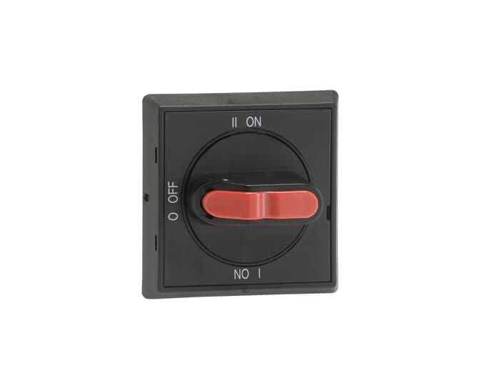ABB SPA - ABBEE 629 0 OHBS2AJE011 MANIGLIA NERA QUADRATA I-0-I