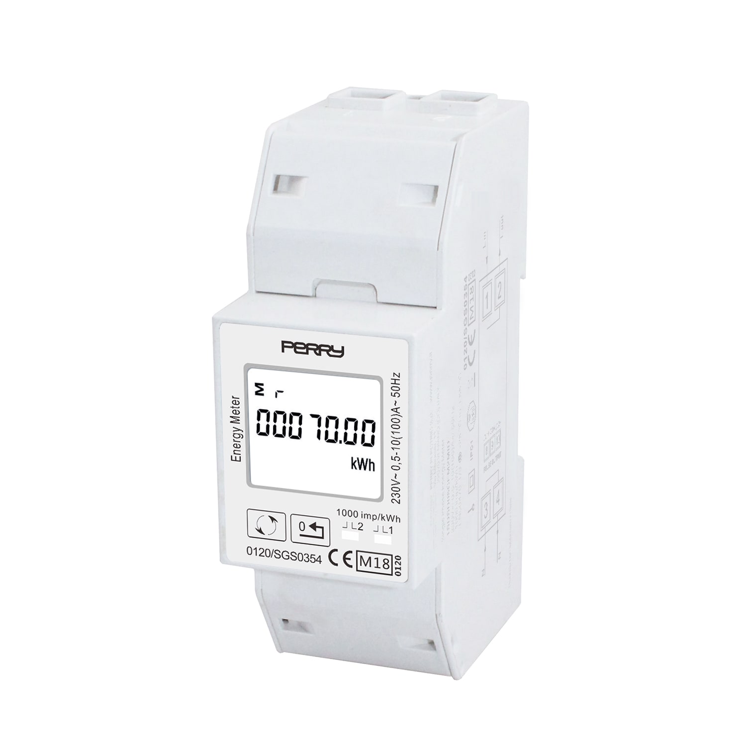 PERRY - PER1SDSD05CEM2MID CONTATORE ENERGIA MONOFASE 100A