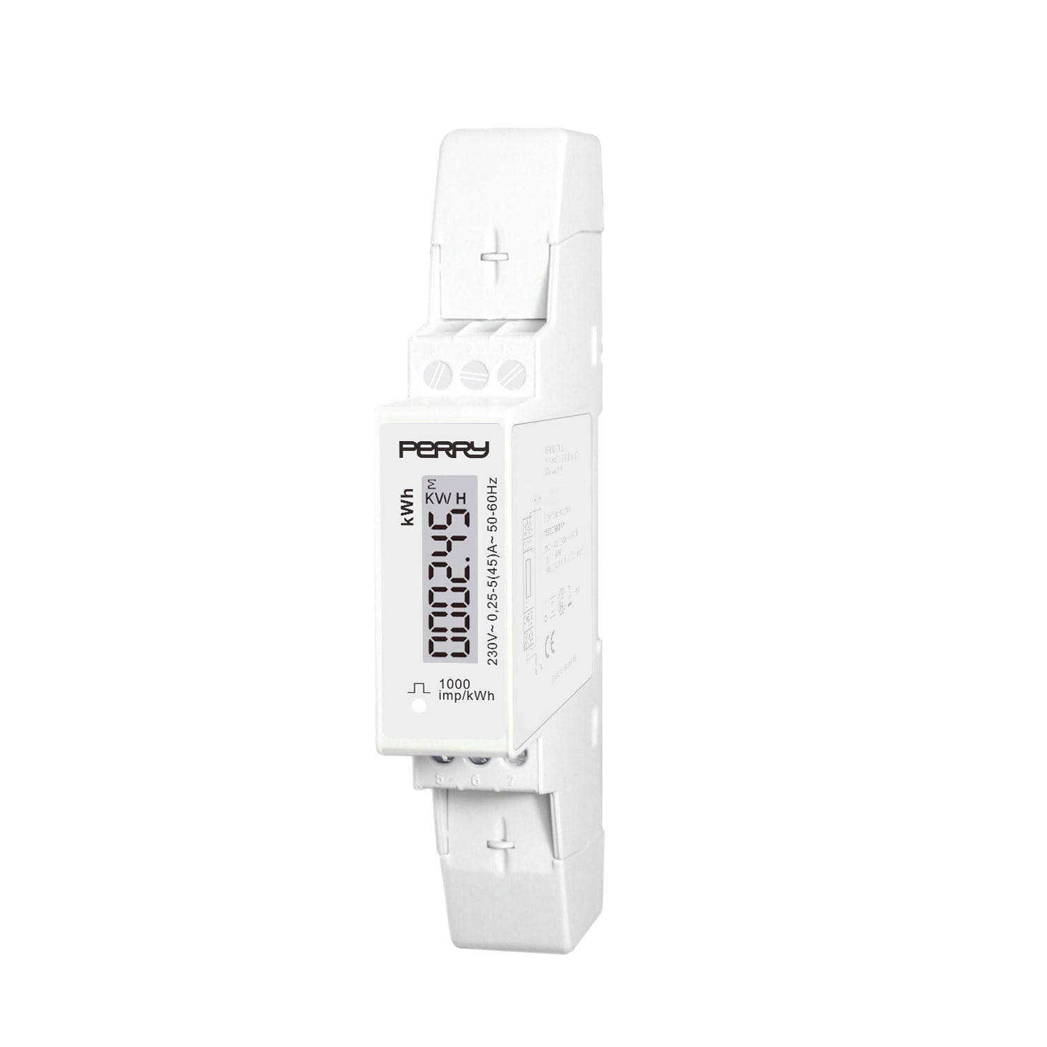 PERRY - PER1SDSD06CEM1DGT CONTATORE ENERGIA MONOFASE 1 DIN