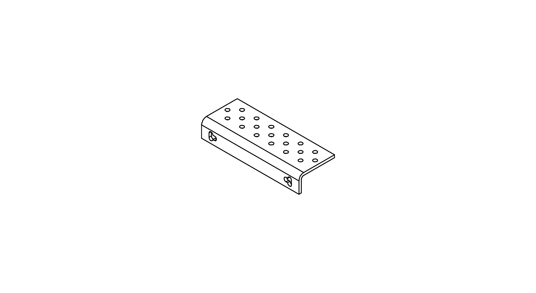 TARGETTI - TAR1T9584 48V EVO TRACK BRACKET FOR TRIMLESS