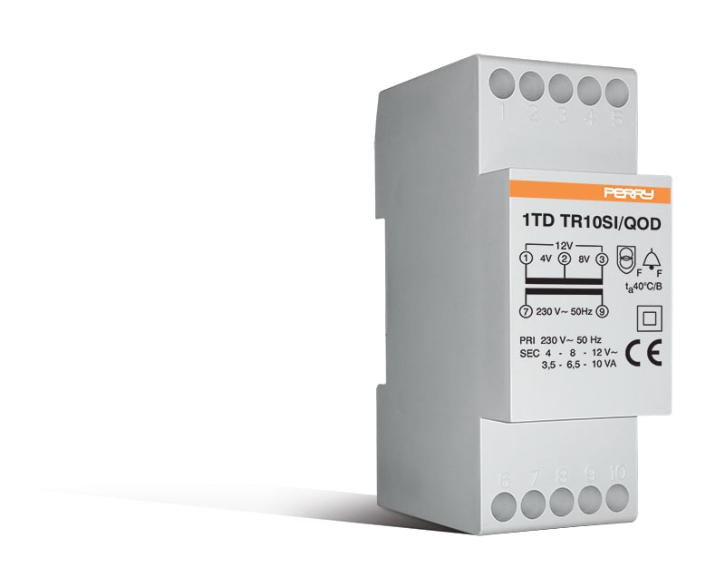 PERRY - PER1TDTR10SI/QOD TRASF.MODUL.10VA S.INT.230/4-8-12V