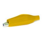 ALPHA ELETTRONICA SR - ALP21-10 Pinza coccodrillo isolata - Gialla
