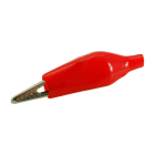 ALPHA ELETTRONICA SR - ALP21-60 Pinza coccodrillo isolata - Rossa
