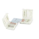 ALPHA ELETTRONICA SR - ALPJO379/051/03 Kit of 10 PCB connectors "L" shape for 10mm CCT adjustable led strips