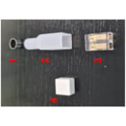 ALPHA ELETTRONICA SR - ALPJO379/090-03 TERMINALE A MORSETTO IN GOMMA PER STR...