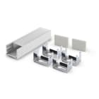 ALPHA ELETTRONICA SR - ALPJO380/086-12K Aluminum profile with flat opal PC cover - 2m - Accessories included