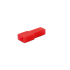 ALPHA ELETTRONICA SR - ALP22-2 COPRIFASTON PER PRESE 6.35 MM COL.ROSSE