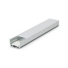 ALPHA ELETTRONICA SR - ALPJO380/089-12P Profilo in alluminio anodizzato argento con copertura in PC opaca piana - 2m