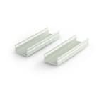 ALPHA ELETTRONICA SR - ALPJO380/097-85 Kit due profili di sospensione 50mm - adatti per profilo JO380/097 - Foro ø1,4mm - Grigio argento ossidato