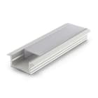 ALPHA ELETTRONICA SR - ALPJO380/102-12P3 Recessed anodized aluminum profile with flat opal PC cover - 3m