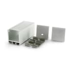 ALPHA ELETTRONICA SR - ALPJO380/108-12K Profilo in alluminio grezzo con copertura in PC opaca piana - 2m - Accessori Inclusi