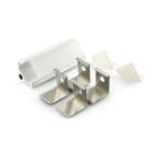 ALPHA ELETTRONICA SR - ALPJO380/154B-12K Corner white painted aluminum profile with flat opal PC cover - 2m - Accessories included