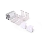 ALPHA ELETTRONICA SR - ALPJO381/004-12K Corner anodized aluminum profile with flat opal PC cover - 2m - Accessories included