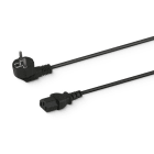 ALPHA ELETTRONICA SR - ALP23-027/2.5A Cable from Schuko 90° Plug to IEC320 C13 Socket - 2,5m