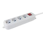 ALPHA ELETTRONICA SR - ALP23-043S/04 MULTIPRESA 4 USCITE UNIVERSALI-INTERR...