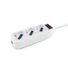 ALPHA ELETTRONICA SR - ALP23-044S/03 MULTIPRESA 3 USCITE UNIVERSALI-INTERR...