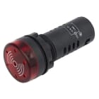 ALPHA ELETTRONICA SR - ALPLL9062-1 INDICATORE LED 22MM 24VDC ROSSO BUZZER